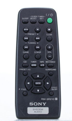 Sony RM-SR210 Télécommande d'origine  Audio System CD  chaîne Hi-Fi (Réf#N-679) - Photo 1/1
