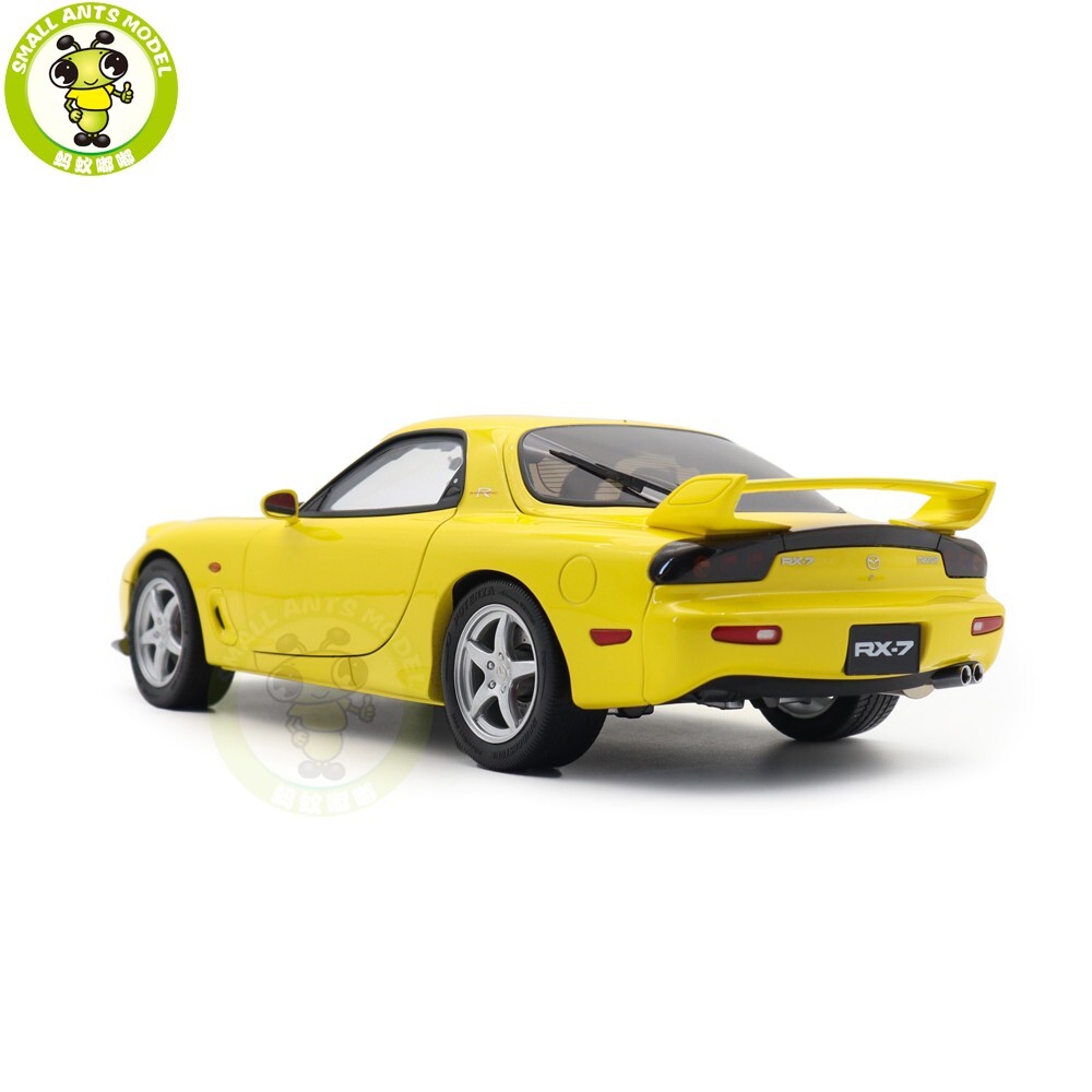1/18 Mazda RX-7 RX 7 Spirit R Yellow Polar Master Diecast Model