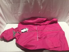 N190 Charles River Apparel New Englander Rain Jacket Hot Pink Womens Size 3xl