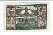 Notgeld - Philippsthal - Gemeinde Philippsthal - 1 Mark - 1921 - Bild 6