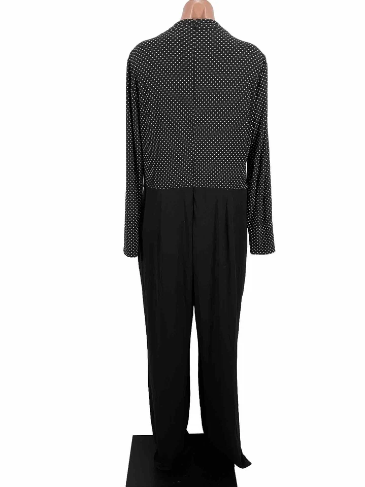 RALPH LAUREN черный белый горошек надежном верхний эластичный комбинезон брюки размер 16 - Изображение 2 из 4