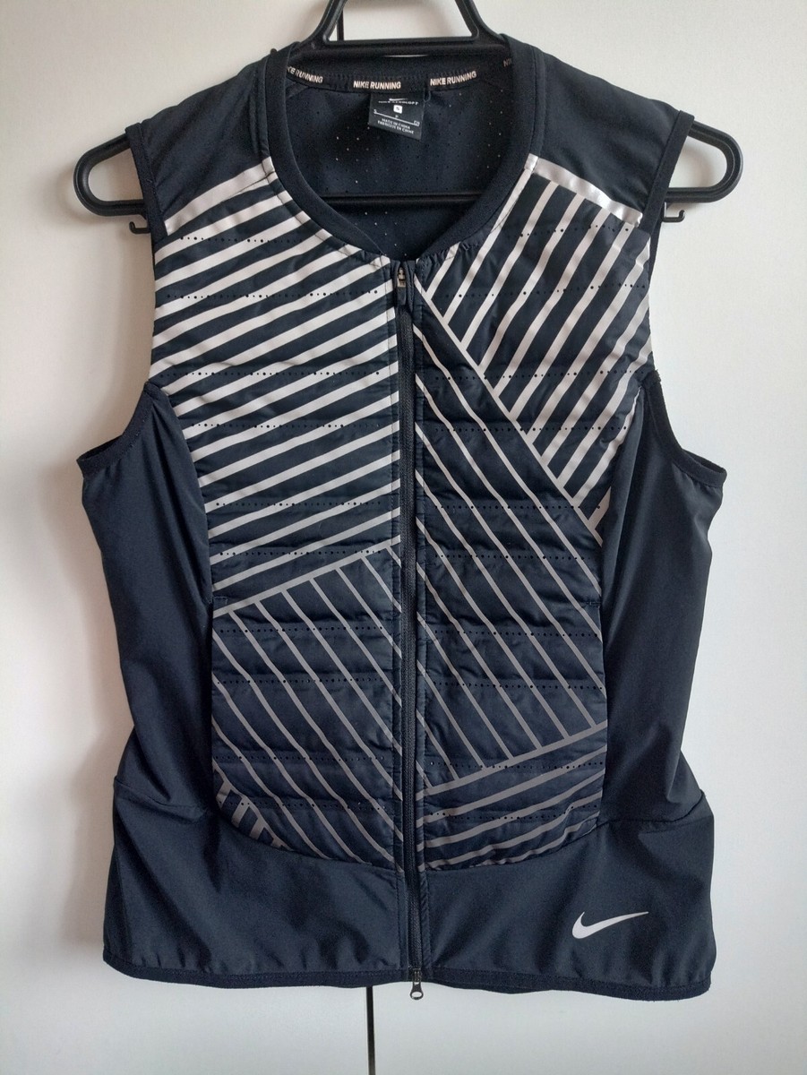 NIKE AEROLOFT FLASH REFLECTIVE RUNING GILET VEST SIZE S (856590
