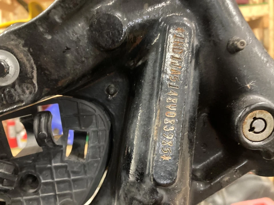 08 Harley Davidson FXSTB Softail Night Train frame chassis - Image 4 of 4