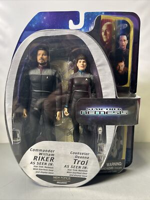 *RARE* Star Trek Nemesis set RIKER & TROI New Force Exclusive 2006 ...