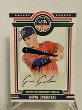 Gavin Grahovac RC 2022 Panini Stars & Stripes Black Ink AUTO #NTDP-GG - 1/50