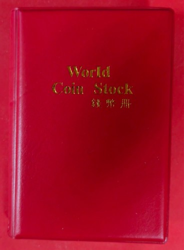 A collection of different types of coins in a red folder of 120 pieces - Picture 12 of 12