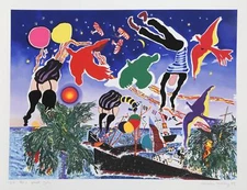 Malcolm Morley, Tankerton Bay, Screenprint, signed and numbered in pencil