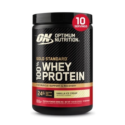 Optimum Nutrition Gold Standard 100 Whey Protein Powder, Vanilla Ice Cream, 0...