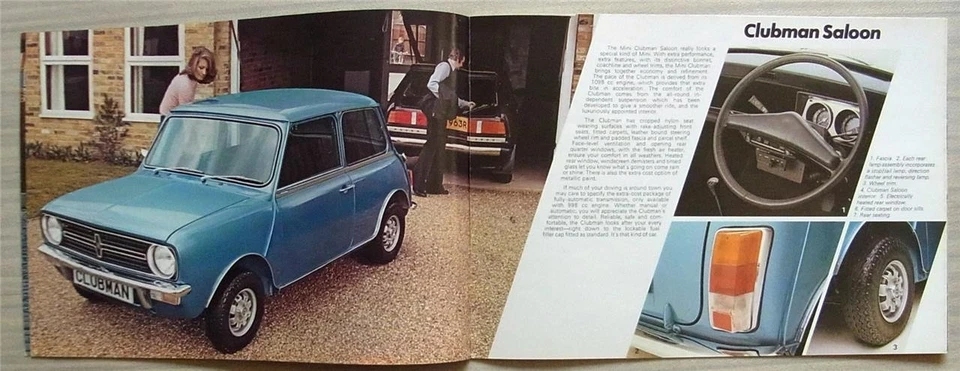 MINI Range Car Sales Brochure July 1977 Ref 3285 850/1000 Clubman 1275GT - Image 3 of 4