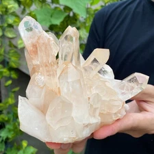 2.4LB Natural Clear white quartz crystal Point specimen mineral  healing