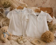 Antique Handmade Philippines Baby Outfit Lot Embroidered Infant Dresses 0?3M