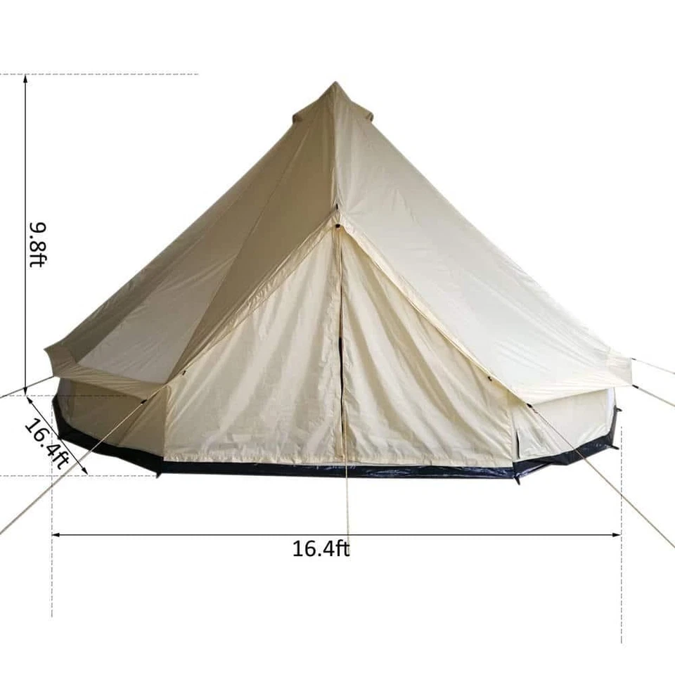 10-Person Polyester Camping Yurt Tent With Spacious Interior And Waterproof - Image 3 of 4