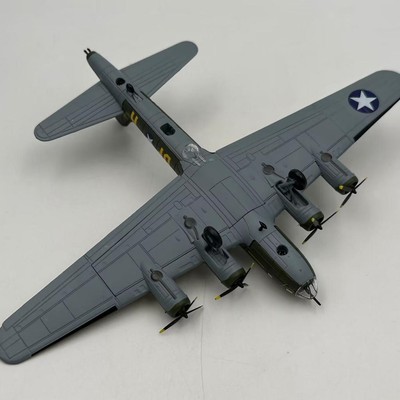 Maquette Avion B-17 1/144 – Modèle Réduit Rétro Moulé Sous Pression – Décoration Bureau, Salon, Chambre Avec Présentoir