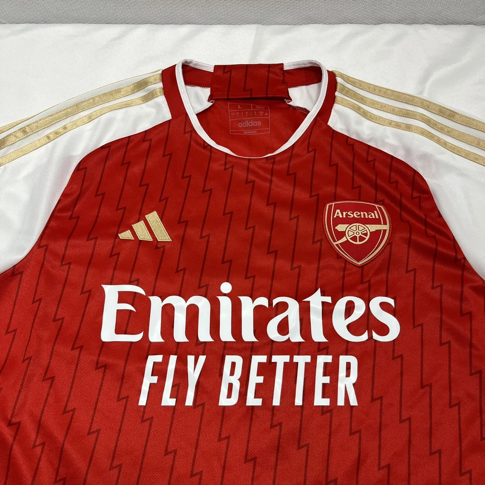 Camisa masculina Adidas Arsenal 23/24 Home Jersey Saka #7 tamanho grande futebol futebol - Imagem 3 de 4
