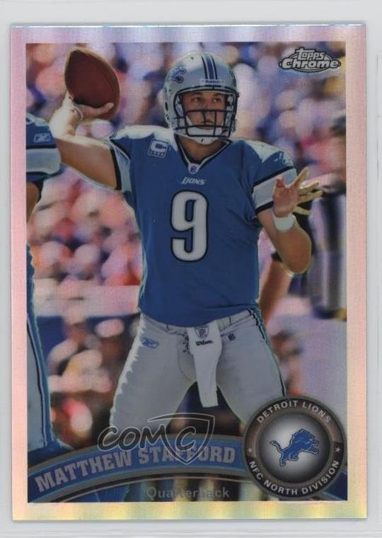 2011 Topps Chrome Refractor Matthew Stafford #4 07i7