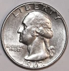 1962-D Washington Quarter - XF/AU - #1026EA