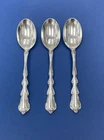 3 International Sterling "Angelique" 6 5/8"in Dessert/Soup Spoons