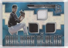 2021 Spectra Building Blocks Materials Neon Blue Prizm 12/50 Braxton Garrett v1x