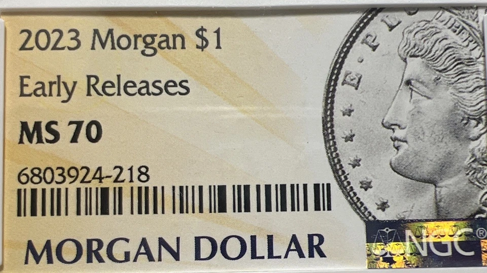 2023 Morgan Silver Dollar Early Release NGC MS70 Perfect Gem - Image 3 of 4