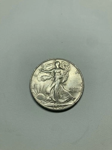 1946s Walking Liberty Half Dollar 90% Silver AU Condition Non Common Nice