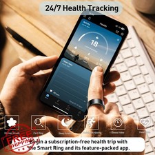 Smart Ring Fitness Tracker Sleep Heart Rate Blood Oxygen Waterproof