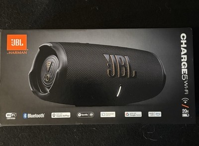 JBL Charge 5 WiFi Bluetooth Portable Speaker Black Waterproof Powerbank