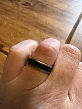 Titanium & Whiskey Barrel Wedding Ring