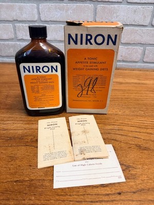 Vintage Niron Appetite Stimulate Tonic Weight Gain Formula Medicine Collectible