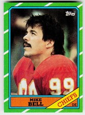 Mike Bell, 1986 Topps, #309, Kansas City Chiefs,