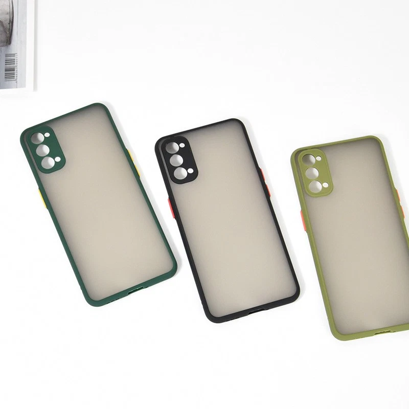 Transparent Cases For RENO 4 5G Contrast Colors Camera Protectors Edges Protects - Image 2 of 2