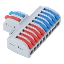 6 Pcs Lever Wire Connector 2 In 10 Out Quick Connect Electrical Wire Connectors