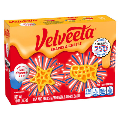 Velveeta USA & Star Shapes Mac and Cheese, 10 oz