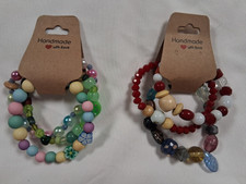 Women's Beaded Stretch Fashion Bracelet, Set of 6, C3