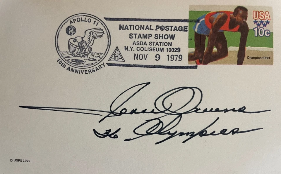 Jesse Owens  **Signature / Autograph**          Olympic Track and Field Champion - Image 2 of 4
