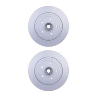 2 Bremsscheiben Voll Ø 52,3 Mm 11 Mm Hella FüR Renault Megane