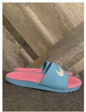 Nike Kawa Slide Blue Pink Unisex Kids Slip-On Sandals US 5Y EU 37.5 819353-400
