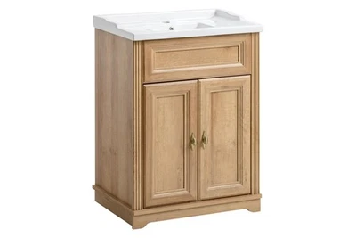 Waschtisch   Waschbeckenunterschrank 60 cm Waschbecken Waschtisch - Bild 1 von 4