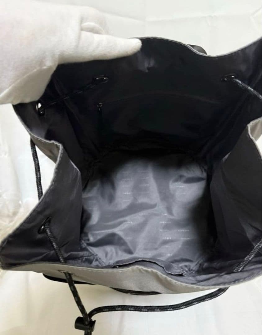 VERSACE PARFUMS Medusa Backpack Gray/Black Large Capacity Used thumbnail 3