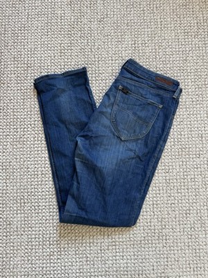 Lee Marion straight leg denim jeans trousers in blue