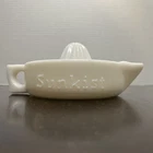Sunkist Milk Glass Juicer White Orange Lemon Citrus Reamer Made USA Vintage