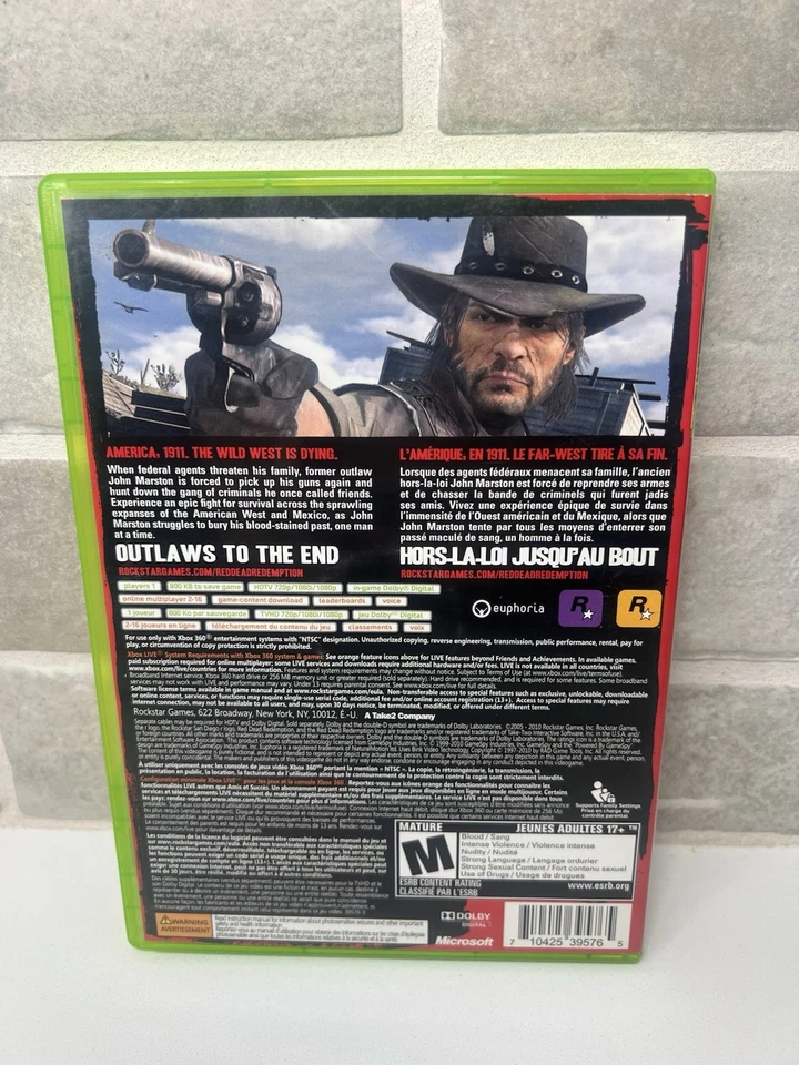 Red Dead Redemption - Microsoft Xbox 360 - Complete - CIB - Image 3 of 4