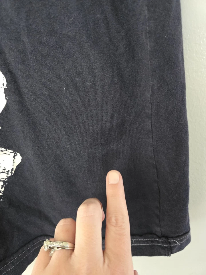 Camisa De Colección Sin Límites Para Hombre Grande L Dobladillo Crudo Grifo 92 Y2K Azul Marino *leer Foto 2 de 4