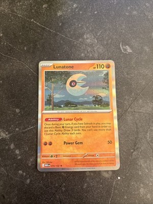 Lunatone 074/132 Holo Pokémon TCG Free Shipping Card Game