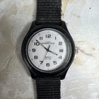 Vtg Timex Expedition Camper Watch Men Indiglo 36mm Black Tone Date New Battery