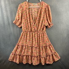 Y2K Flowy Cottage Floral Sexy Cleavage Ruffle Dress Inspired Hearts Dress