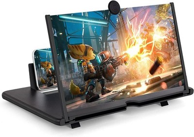 14-18'' 3D HD Handy Bildschirmlupe Faltbarer Video Film Bildschirmverstärker