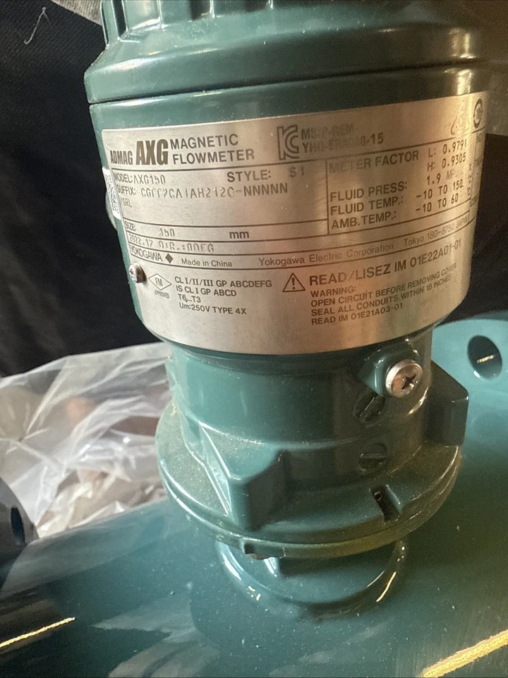 yokogawa caudalímetro AXG150 (nuevo) caudalímetro descripción en fotos Foto 3 de 3