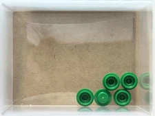 LEGO Parts - Green Plate, Round 1 x 1 - No 4073 - QTY 5