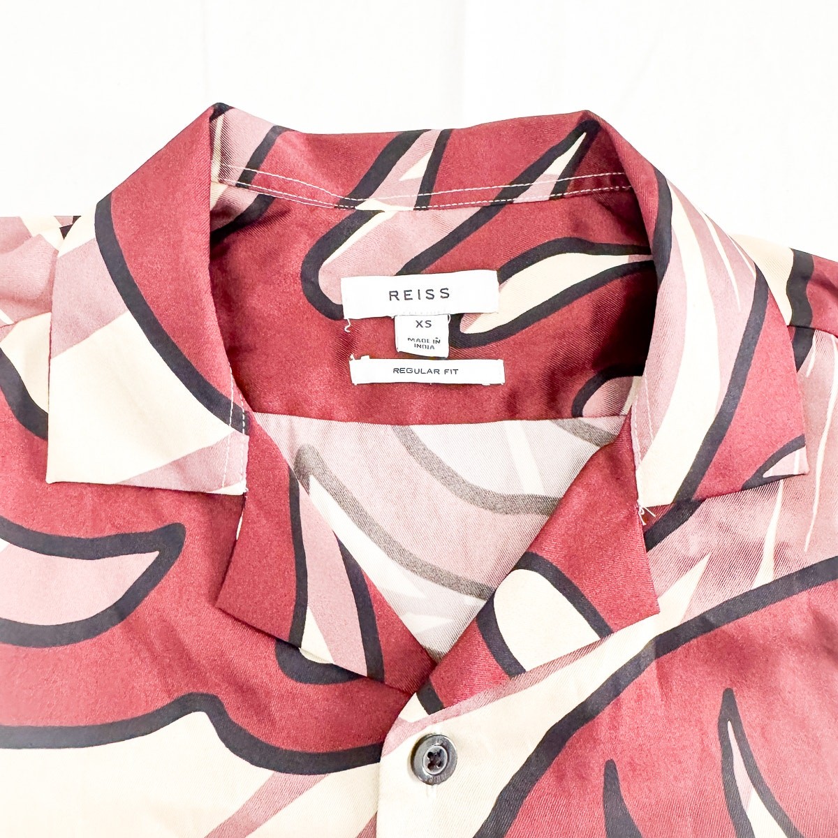 Reiss OE Young Patterned Button Down Short Sleeve… - image 3