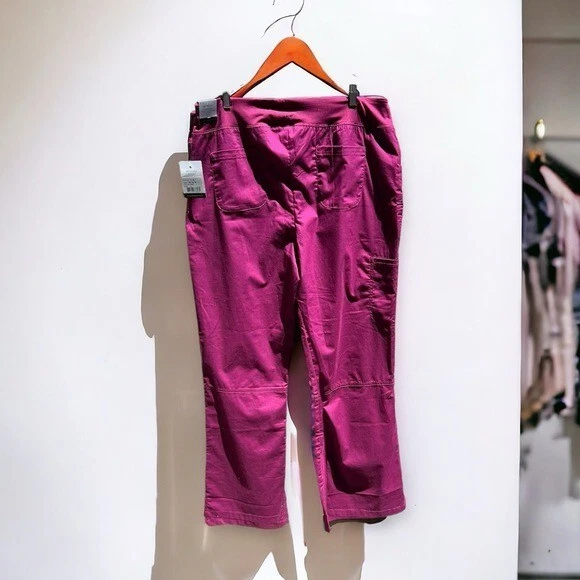 🌻NEW w/tags Beyond Scrubs Wine Color Abby Yoga Pants Size XL Tall. - Image 4 of 4